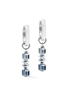 Pendientes Coeur De Lion Mujer Wave Cube Flow in Acero 3044/21-0712